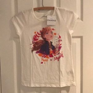 ❗️NWT❗️Girls Frozen 2 short sleeve shirt, sz 10/12